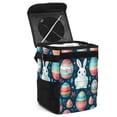 thumbnail image 1 of Easter Foldable Mini Trash Can Car Trash Can with Lid Leak-Proof Hanging Storage Bag for Car, 1 of 6