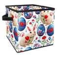 thumbnail image 1 of Easter Foldable Storage Cubes with Handle, 10.8"x10.5"x10.6", Large Capacity Storage Containers for Toy Box, 1 of 6