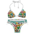 thumbnail image 1 of Easter Font Detachable Sponge Adjustable Strap Bikini Set Swim Wear 2-Pack Beach Swimsuit, 1 of 6