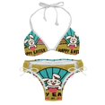 thumbnail image 1 of Easter Font Detachable Sponge Adjustable Strap Bikini Set Two-Pack, Beach & Pool Scenes, Bikinis Swim Suits, 1 of 6
