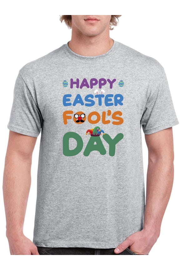 Easter Fool's Day T-Shirt Men -Smartprints Designs, Male Large