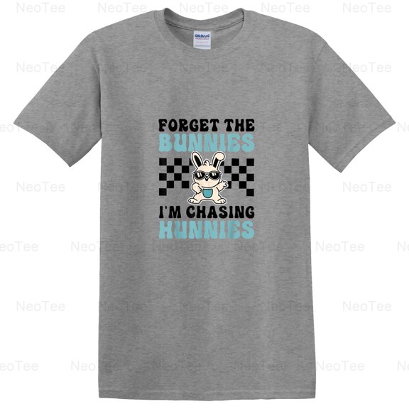 Easter Forget The Bunnies I'm Chasing Hunnies Toddler Boys Funny T-Shirt Unisex, up to 5XL