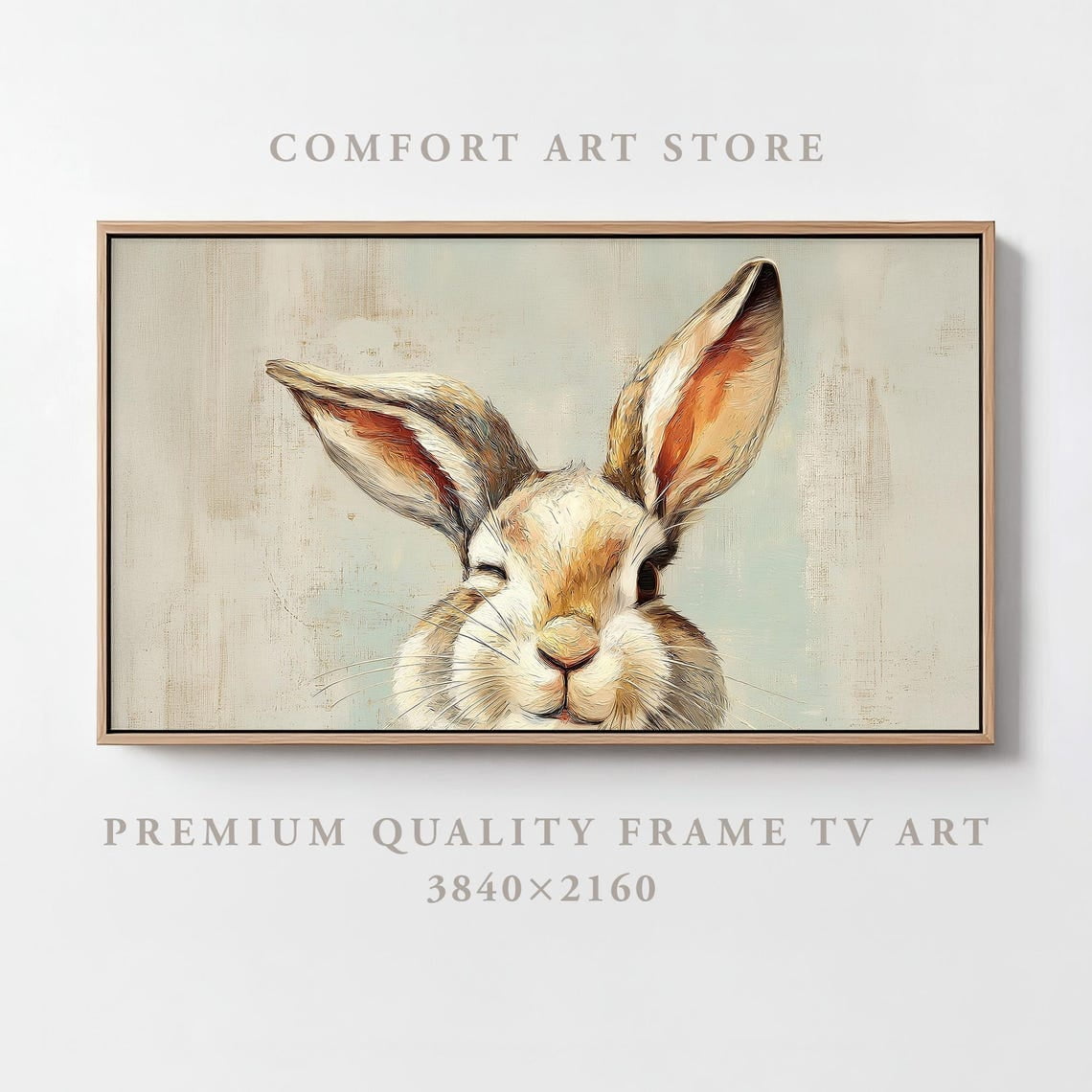 Easter Frame Tv Art Samsung Frame Tv Spring Frame Tv Rabbit Ears Art ...
