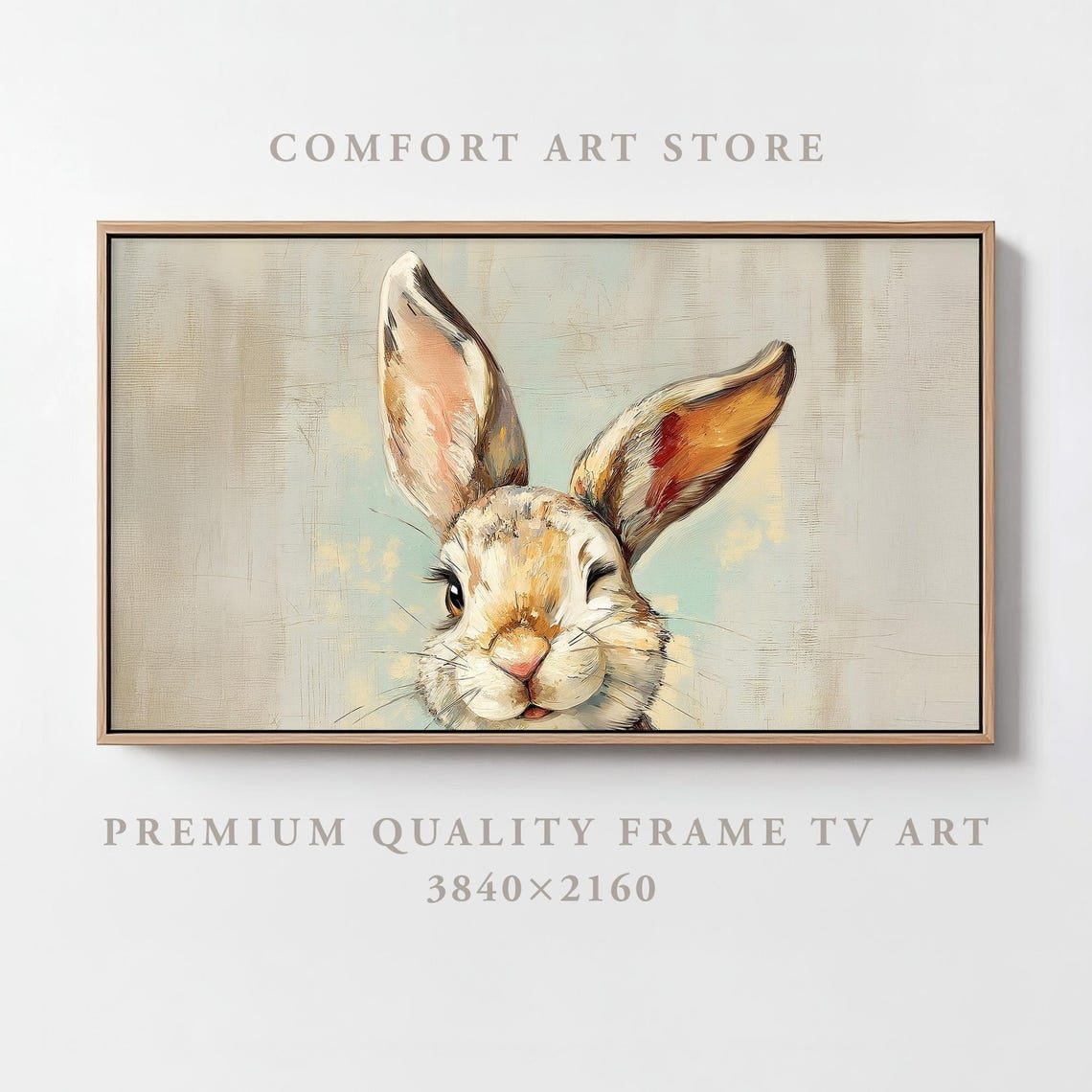 Easter Frame Tv Art Samsung Frame Tv Spring Frame Tv Rabbit Ears Art ...