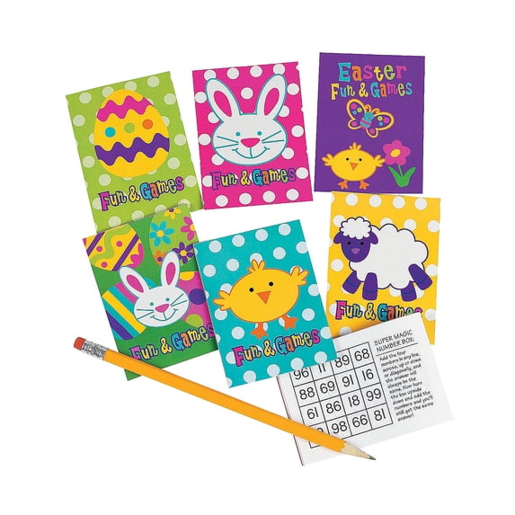 Easter Fun & Game Books(6Dz) - Stationery - 72 Pieces