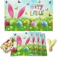 thumbnail image 1 of Easter Funny Rabbit Placemats Set of 6 Washable Table Mats for Kitchen Dining Table, Spring Eggs Heat-Resistant Cotton Linen Place Mats for Indoor Outdoor Parties Holiday Decoration, 1 of 6