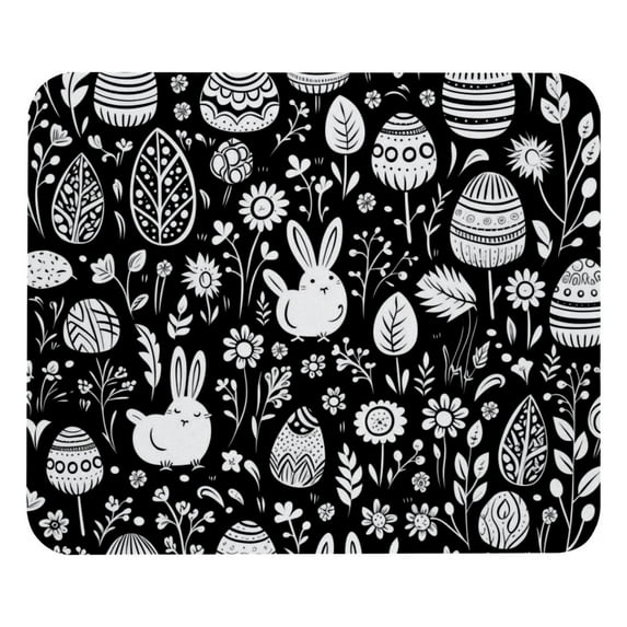 Easter Gaming Mousepad Mouse Mat Desk Mat - Square, 8.3x9.8 Inch, Non-Slip Rubber Bottom, Printed, Suitable for Office and Gaming