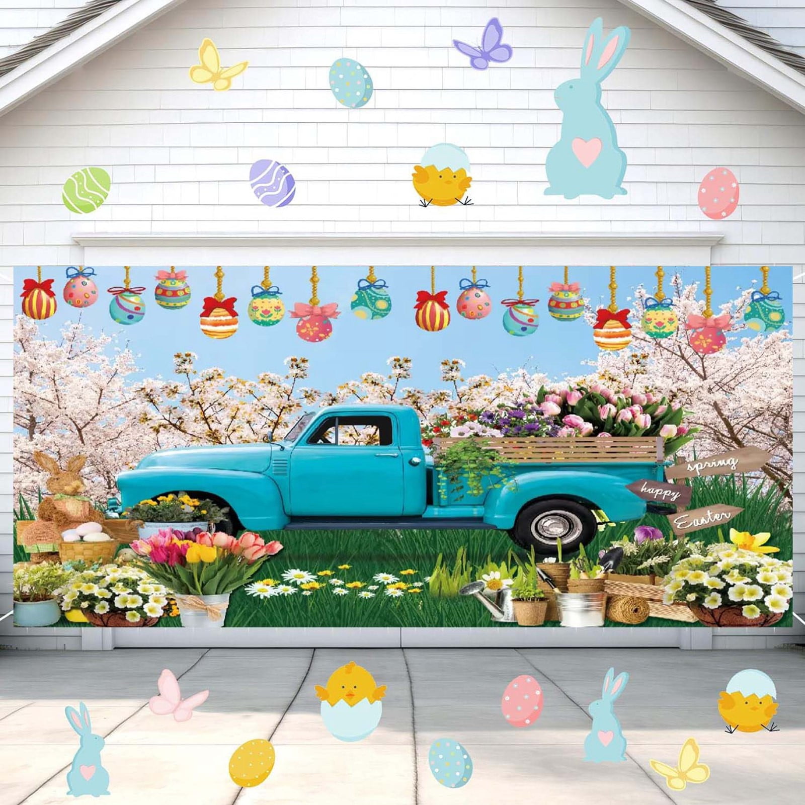 Easter Garage Door Decoration Easter Garage Door Banner Mural Cover 6 X Easter garage door decoration easter garage door banner mural cover 6 x