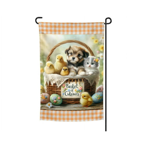 Easter Garden Flag