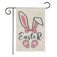 Easter Garden Flags Eggs Bunny Feet Ears Patterns Festive Party Decorations Outdoor Patio