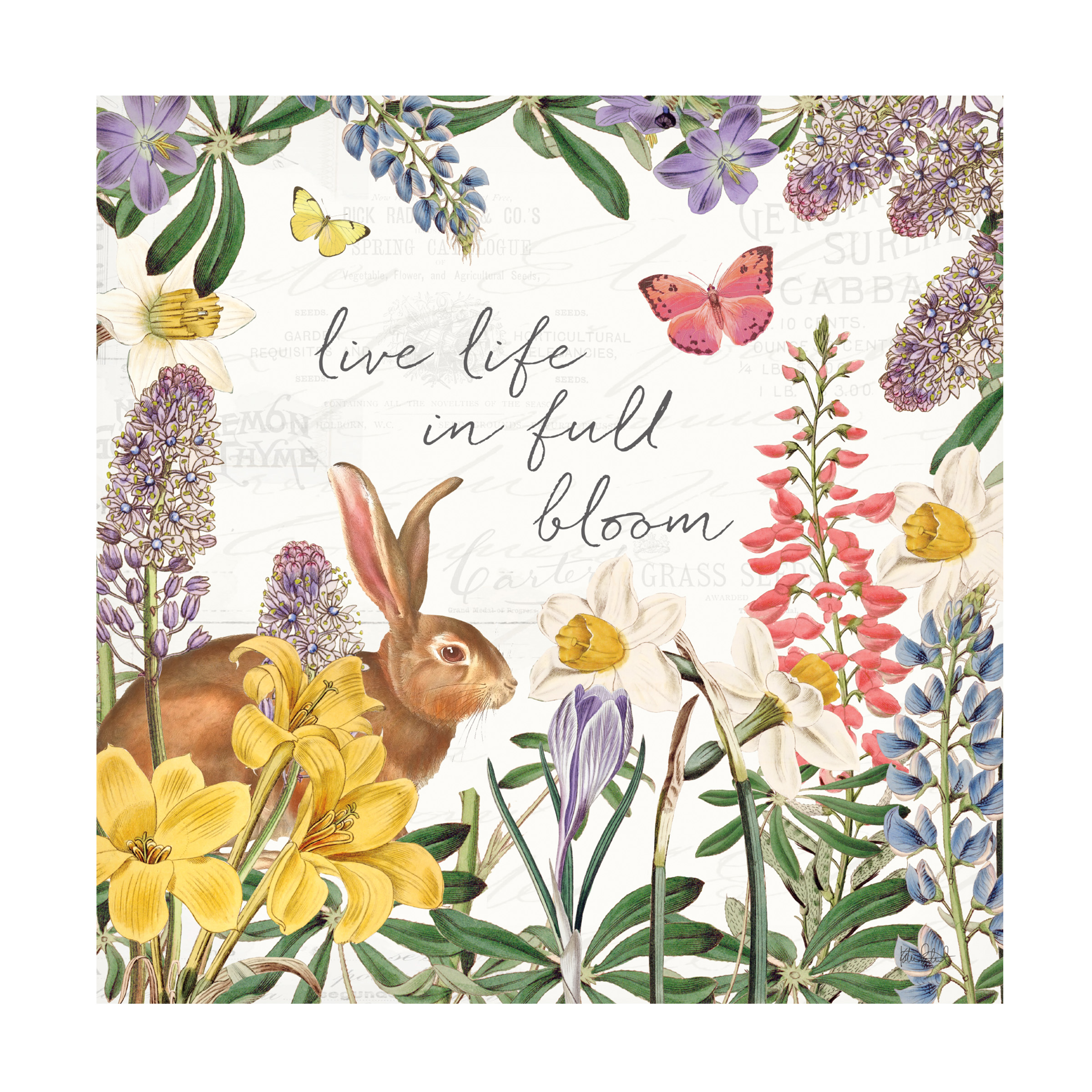 Easter Garden II' Canvas Art by Katie Pertiet
