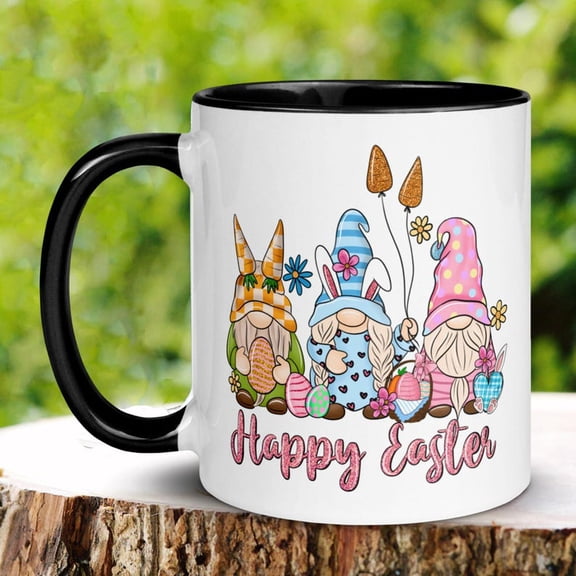 Easter Gif, Easter Mug, Gnome Mug, Gnome Coffee Mug, Garden Gnomes, Easter Gnomes, Happy Easter, Easter Gift, Gnome Cup, Gnome Gif, 556