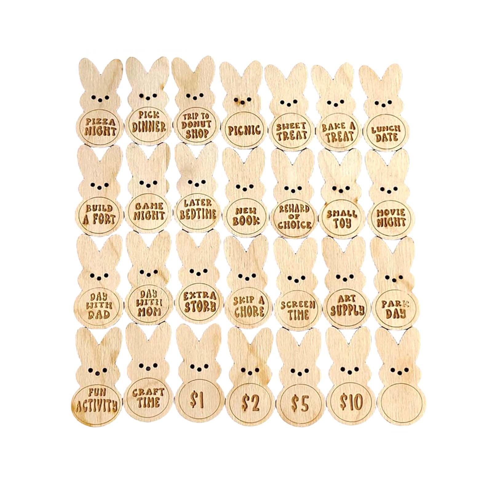 Easter Gift! Tunhigl Easter Rewards Bunny Eggs Tokens Event And Party Supplies