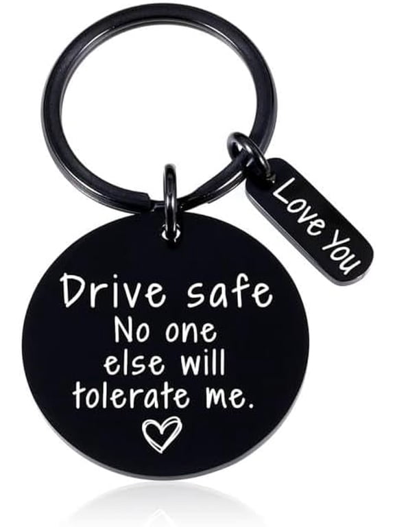 Easter Gifts for Adults, Valentines Day Gifts, Anniversary for Men Him Husband Long Distance Relationship Gifts for Boyfriend Drive Safe Keychain for Boyfriend Him Husband Birthday Gift Ideas
