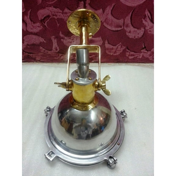 Easter Gifts Nautical Aluminum & Brass Metal Antique Marine Ceiling Pendant Lamp