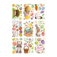 thumbnail image 1 of Easter Glass Sticker Decal Set 9pcs Spring Holiday Decorations Room Home Kitchen Decor Removable Window Wall Door Decorations For Easter Decor Party Supplies, 1 of 5