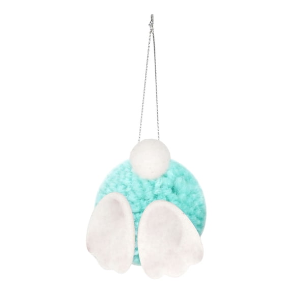 Easter Glitter Bunny Hanging Decorations Bunny Tree Ornaments Plush Rabbit Butt Ears Decor Spring DIY Crafts Tree Ornaments Easter Party Favors Home Decoration