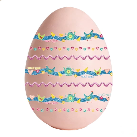 Easter Glitter Stickers for Egg Decorating, Bunny Chicks Stickers, Easter Party Supplies, Holiday Craft Decorations, Multicolor Scrapbooking Stickers