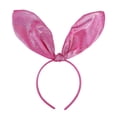 thumbnail image 1 of Easter Glittery Large Bunny Ear Headband Sparkly Fabric Party Hair Accessory For Kids & Adults, 1 of 2