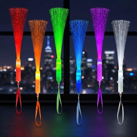 Easter Glow in Dark Party Favors Supplies, Light Up Fiber Optic Wand LED Sparklers Fireworks Sticks, Easter Basket Stuffers Games Decorations