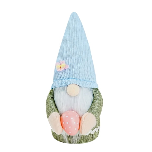 Easter Gnome Plush Elf Decorations, Handmade Gnome Bunny Faceless Doll Easter Ornaments, Easter Decor Spring Home Decor Gifts for Women Men,Green