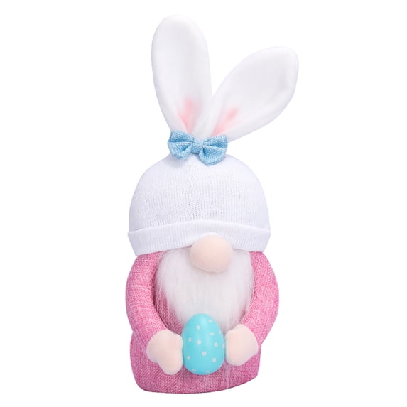 Easter Gnome Plush Elf Decorations, Handmade Gnome Bunny Faceless Doll Easter Ornaments, Spring Home Decor Gifts for Women Men