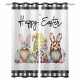 thumbnail image 1 of Easter Gnomes Blackout Curtains 45 Inches Long, Eggs Bunny Spring Daisy Flower Farmhouse Plaid Thermal Insulated Black Out Curtains, Darkening Window Curtain for Bedroom Living Room 52"x45" 2 Panels, 1 of 9