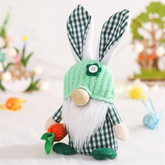 Easter Gnomes Decorations - 1 PCS Plush Bunny Handmade Swedish Doll Rabbit Gifts for Home Spring Decor Summer Gnome, Household Ornaments