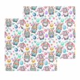 thumbnail image 1 of Easter Gnomes Eggs Kitchen Dish Towels for Drying Dishes Set of 2, Bunny Ears Spring Flowers Country Rustic Waffle Weave Microfiber Hand Tea Bathroom Towels Quick Dry & Absorbent Towel 12x12, 1 of 7