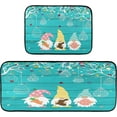 thumbnail image 1 of Easter Gnomes Eggs Kitchen Rug Spring Easter Day Flowers Kitchen Mats Runner Laundry Rug Non Slip Floor Door Mats Soft Doormats Carpet Home Decor Set of 2, 1 of 6