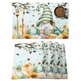 thumbnail image 1 of Easter Gnomes Placemats Set of 12, Spring Watercolor Eggs Country Flower Plant Placemats for Dining Table, Place Mats for Kitchen Tabletop, Waterproof Wipeable Dining Table Mats Set, 1 of 9