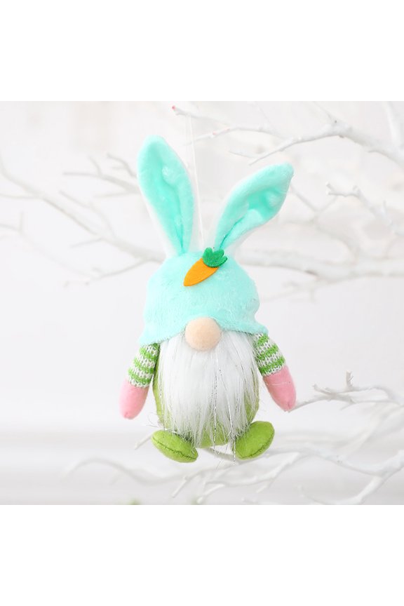 Easter Gnomes Plush Easter Day Decorations Toy Ornaments Rudolph Faceless Doll Rudolph Toy Plush Toy Easter Gift for Boys and Girls Plush Toy Stuffed Doll, C