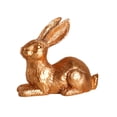 thumbnail image 1 of Easter Gold Bunny Resin Figurine, Rabbit Decorative Metallic Ornament for Tabletop, Mantel, Garden and Spring Easter Festival Decoration, 1 of 5