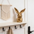thumbnail image 1 of Easter Gold Bunny Statue,Vintage Resin Rabbit Head Bust Sculpture,Thinking Bunnies Head Decor for Table Centerpiece,Indoor Spring Mantel Easter Decor,Gifts, 1 of 5