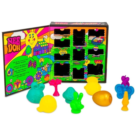 Easter Golden Egg Hunt Mystery,Golden Egg Hunt Mystery Box,Spring Surprise Squishy Figures with Hidden Doors for Easter