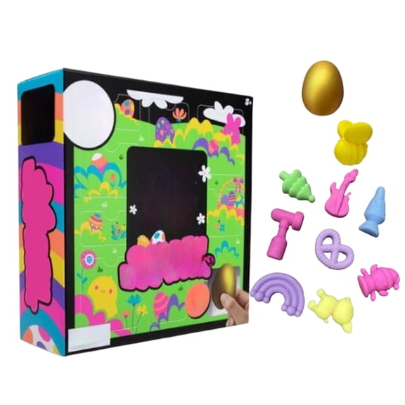 Easter Golden Egg Hunt Mystery Sensories Squeeze Toys Set Easter Fidget Toys- Easter Basket Stuffers with Golden Egg, Easter Egg Hunt Party Favors, Classroom Prizes and Holiday Gifts