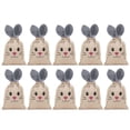 thumbnail image 1 of Easter Goodie Bags 10 Pack, Bunny Rabbit Drawstring Treat Pouches, Reusable Candy Gift Bags for Easter Egg Easter Egg Search Game, Party Favors, Spring Garden Tea Party, Baby Shower Decorations, 1 of 8