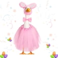 thumbnail image 1 of Easter Goose Clothes Decorations for Front Porch, Goose Clothing Set for 23 Inch Cement or Resin Goose Statue, Spring Easter Decor for Home Yard Garden C, 1 of 5