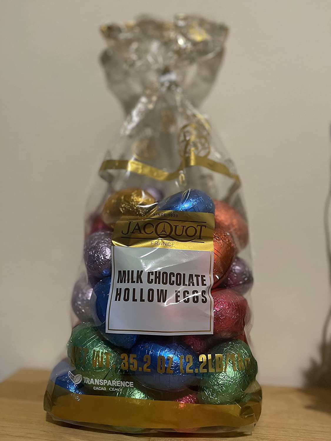 Easter Gourmet Milk Chocolate Hollow Eggs by JACQUOT, 35.2 Ounces Pack Of 1.