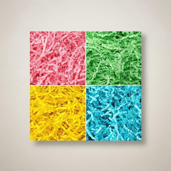 Easter Grass Crinkle Cut Paper, Basket Filler Shredded Paper for Gift Wrapping Basket Stuffers Decorations