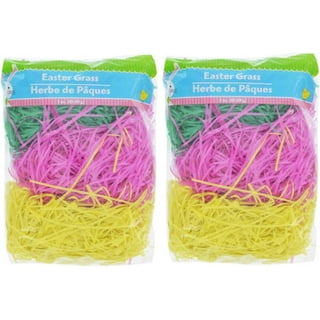 Northeast Home Goods Plastic Easter Grass Basket Filler, 1.50 Oz Bag  (Yellow) 