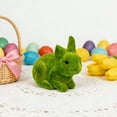 thumbnail image 1 of Easter Green Bunny Figurines Artificial Moss Rabbit for Home Table Decorations Spring Garden Decor, 1 of 5