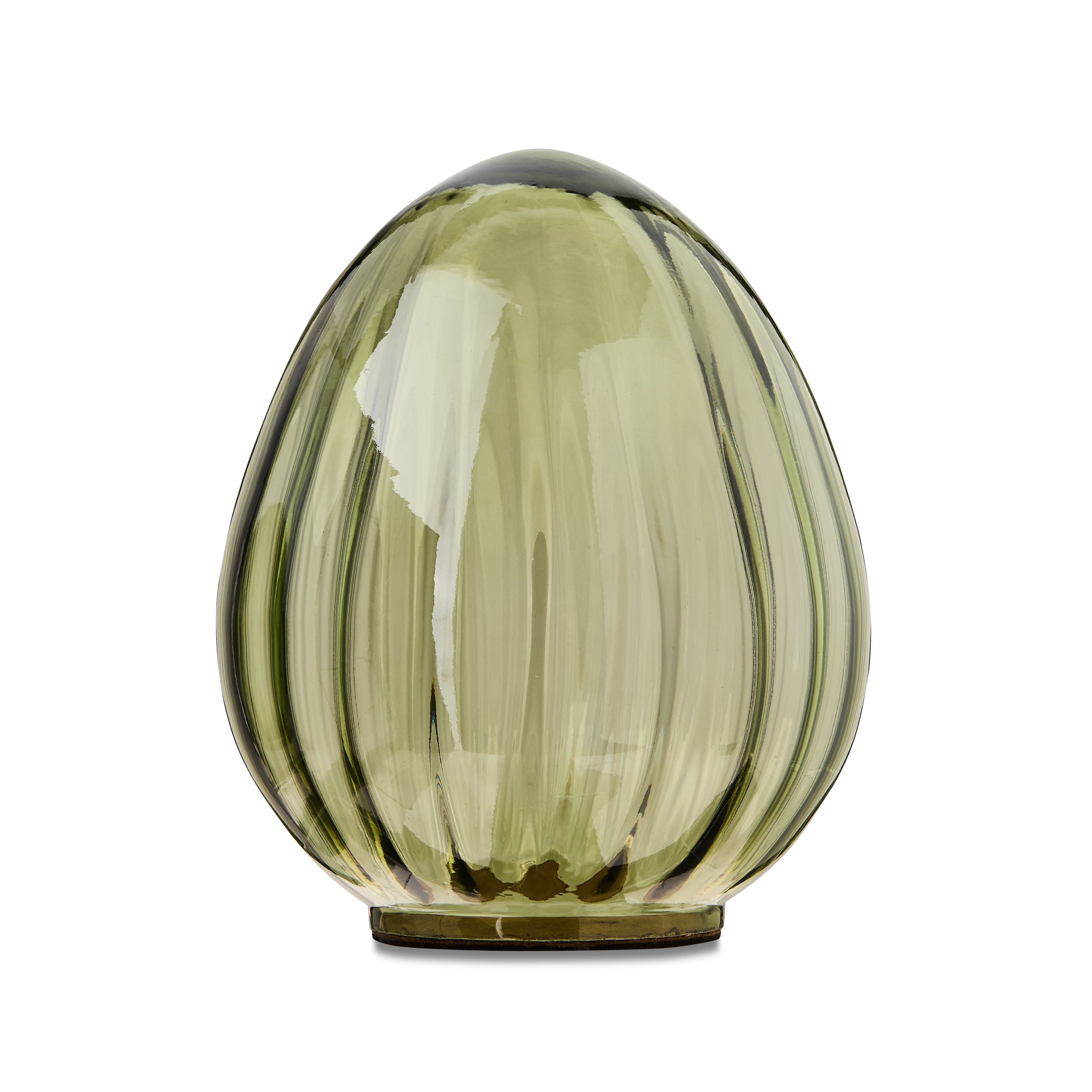Easter Green Glass Egg Tabletop Decor, 7.5 in, by Way To Celebrate