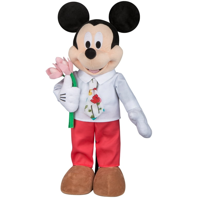 Mickey Mouse Holding Flowers