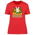 thumbnail image 1 of Easter Greeting  Bunny Carrots T-Shirt Women -Image by Shutterstock, Female Small, 1 of 2