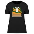 thumbnail image 1 of Easter Greeting  Bunny Carrots T-Shirt Women -Image by Shutterstock, Female x-Large, 1 of 2