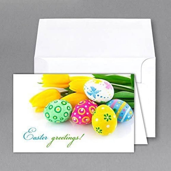 Easter Greeting Cards & Envelopes Size 4 1/2 X 6 - Pack of 25