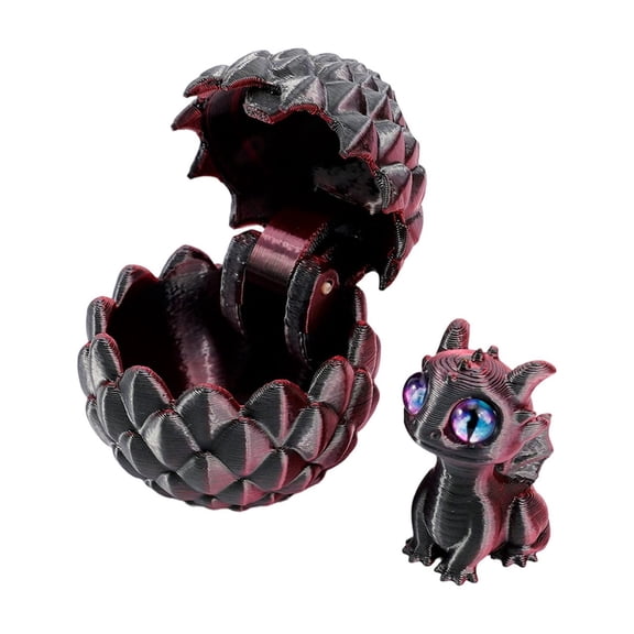 Easter Hatchable Dragon Egg Toy | 3D Printed Green Dragon Figurine | Surprise Egg Gift for Kids, Teens & Adults | Perfect for Easter Baskets & Collectors