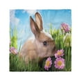 thumbnail image 1 of Easter Head Scarf, Grass and Spring Flowers, Head Wrap, 3 Sizes, by Ambesonne, 1 of 2