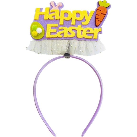 Easter Headband - Cute Bunny & Egg Design Multi-Size Hair Accessory for Festive Parties & Photos